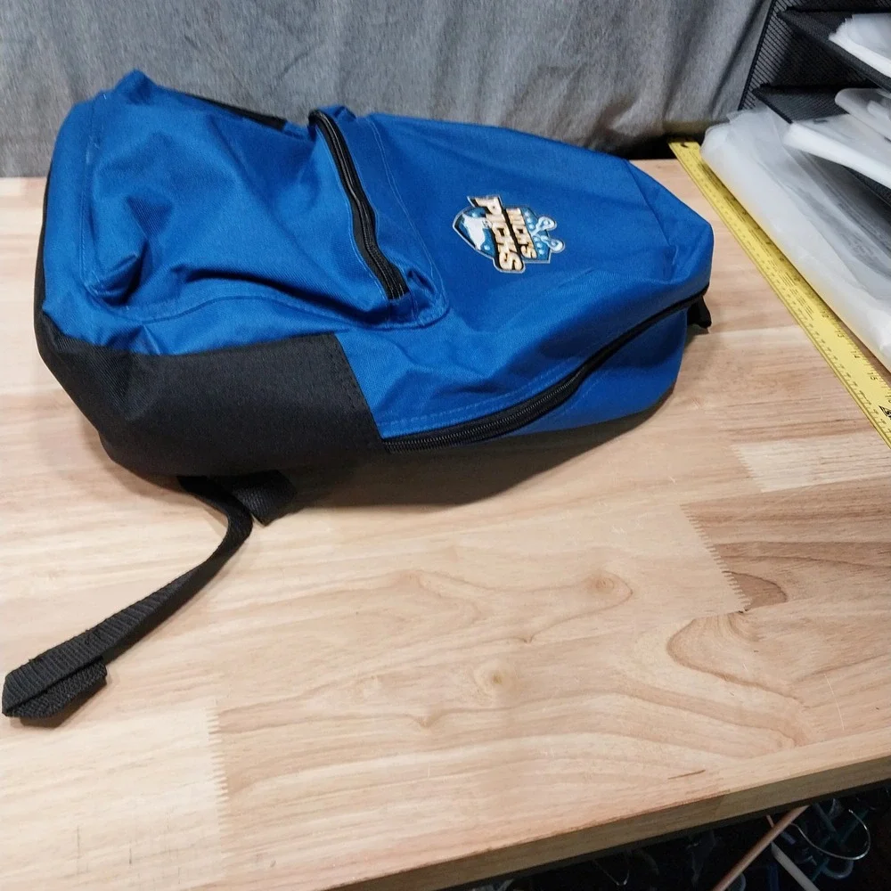 Unbranded Backpack Nicks Picks Lacrosse Logo Blue